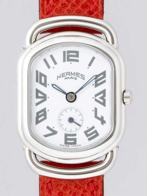 HERMES エルメス時計コピー ラリー RA2.210.130/URN SS/レッド皮 ホワイト